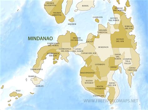 Key Cities in Mindanao .